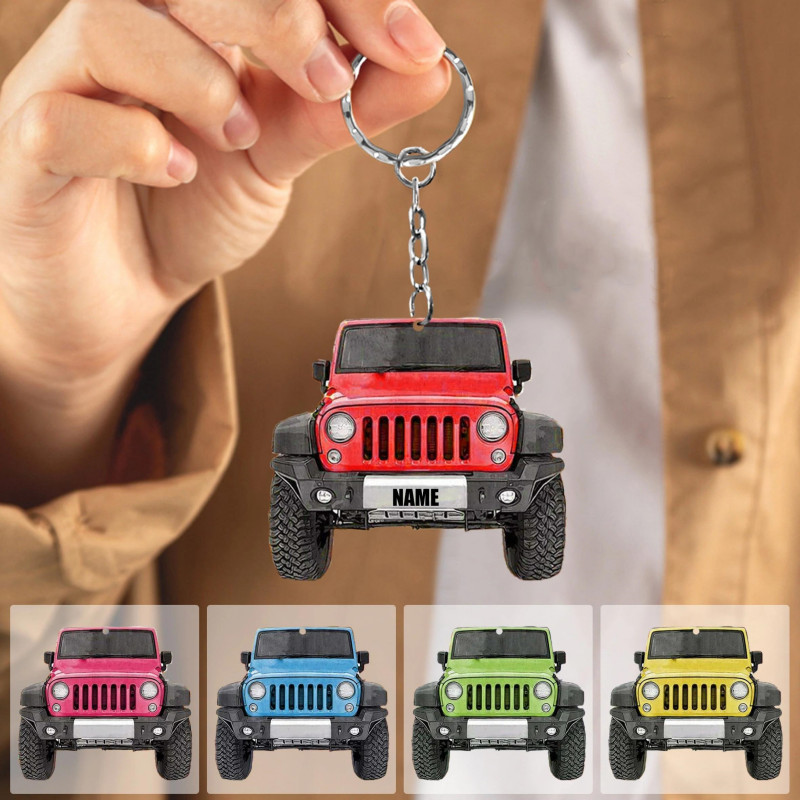 Portachiavi jeep personalizzato